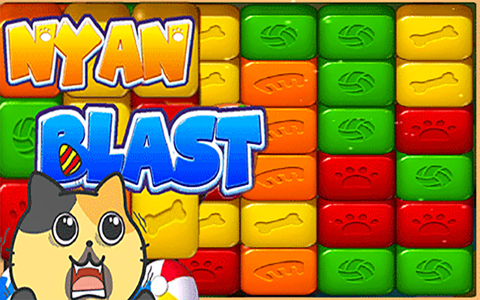 Nyan Blast — free online puzzle game on Glaze Games