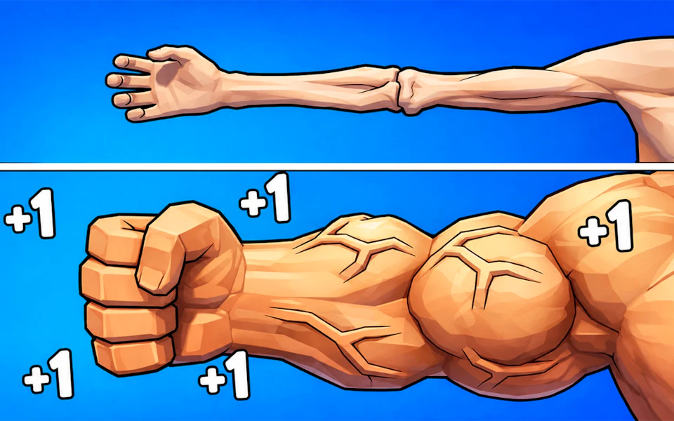 Obby Pump Up Your Muscles! 1 per second game thumbnail