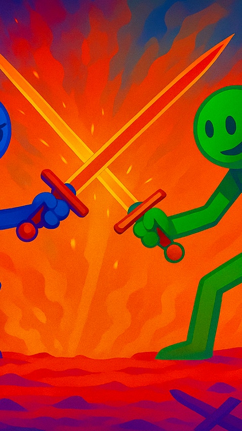 Obby Stickman - On Swords