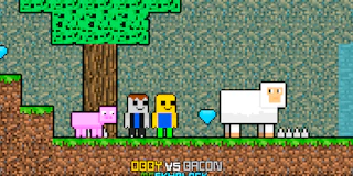 Obby vs Bacon MCSkyblock thumbnail