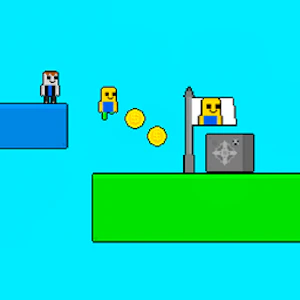 Obby vs Bacon Rainbow Parkour Thumbnail