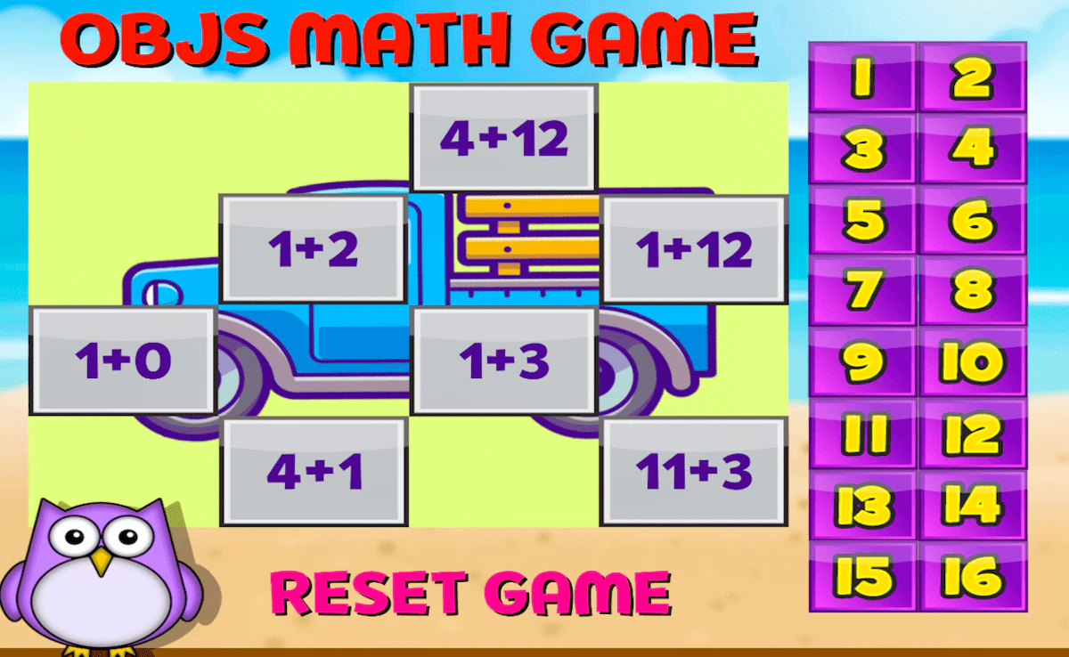 Play Objects Math Game — free online Kids game