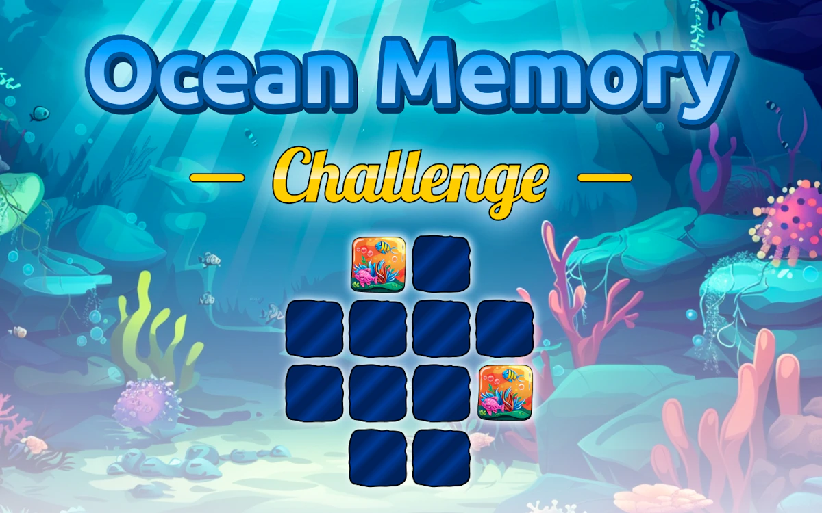 Play Ocean Memory Challenge — free online Memory game