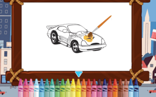 Old And New Cars Coloring game cover