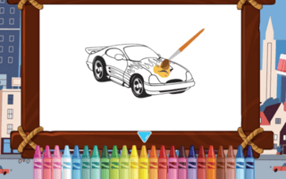 Old And New Cars Coloring