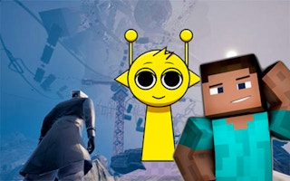Only Up At Minecraft & Sprunki