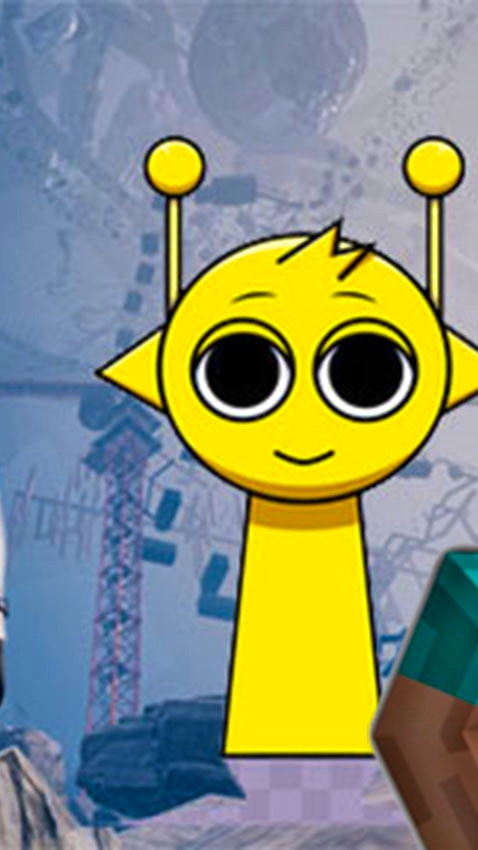 Cover Image Only Up at Minecraft & Sprunki