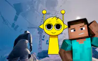 فقط للأعلى في ماينكرافت و سبرونكي