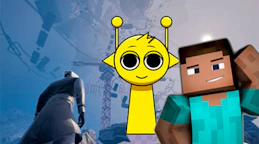 Only Up at Minecraft & Sprunki