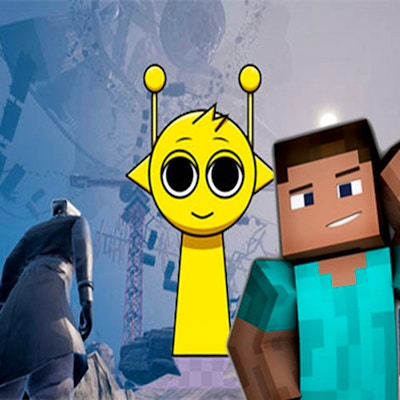 Only Up at Minecraft & Sprunki By Gamepix