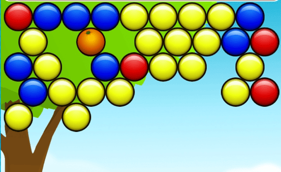 Orange Bubble Shooter - Click Jogos