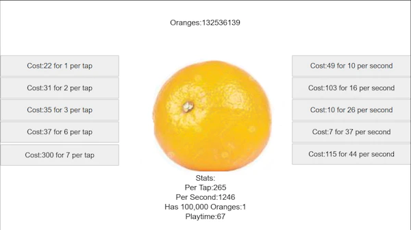 Orange Fruit Clicker