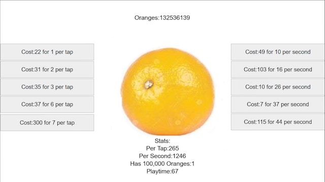 Orange Fruit Clicker