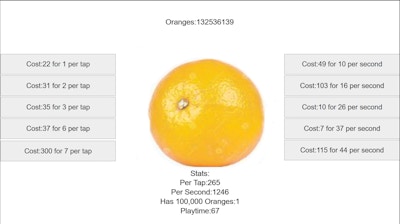 Orange Fruit Clicker By Gamepix