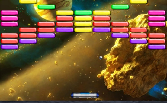 Outer Space Arkanoid Play Now on GamePix