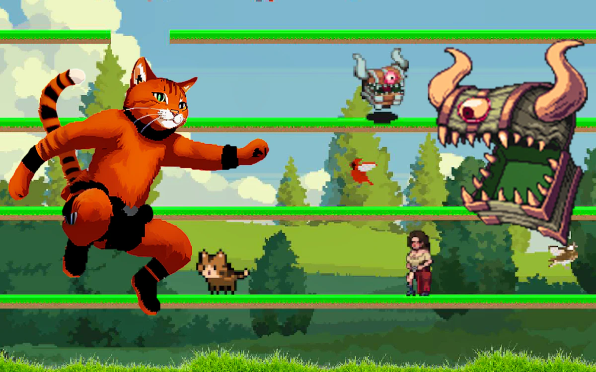 Play Parkour Cat — free online Jumping game