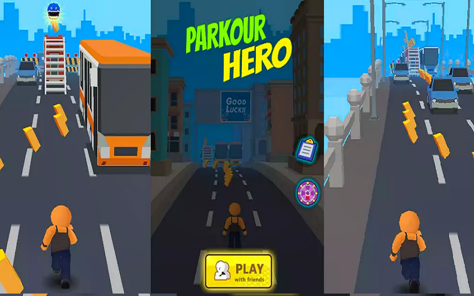 Parkour Hero — free online arcade game on Glaze Games