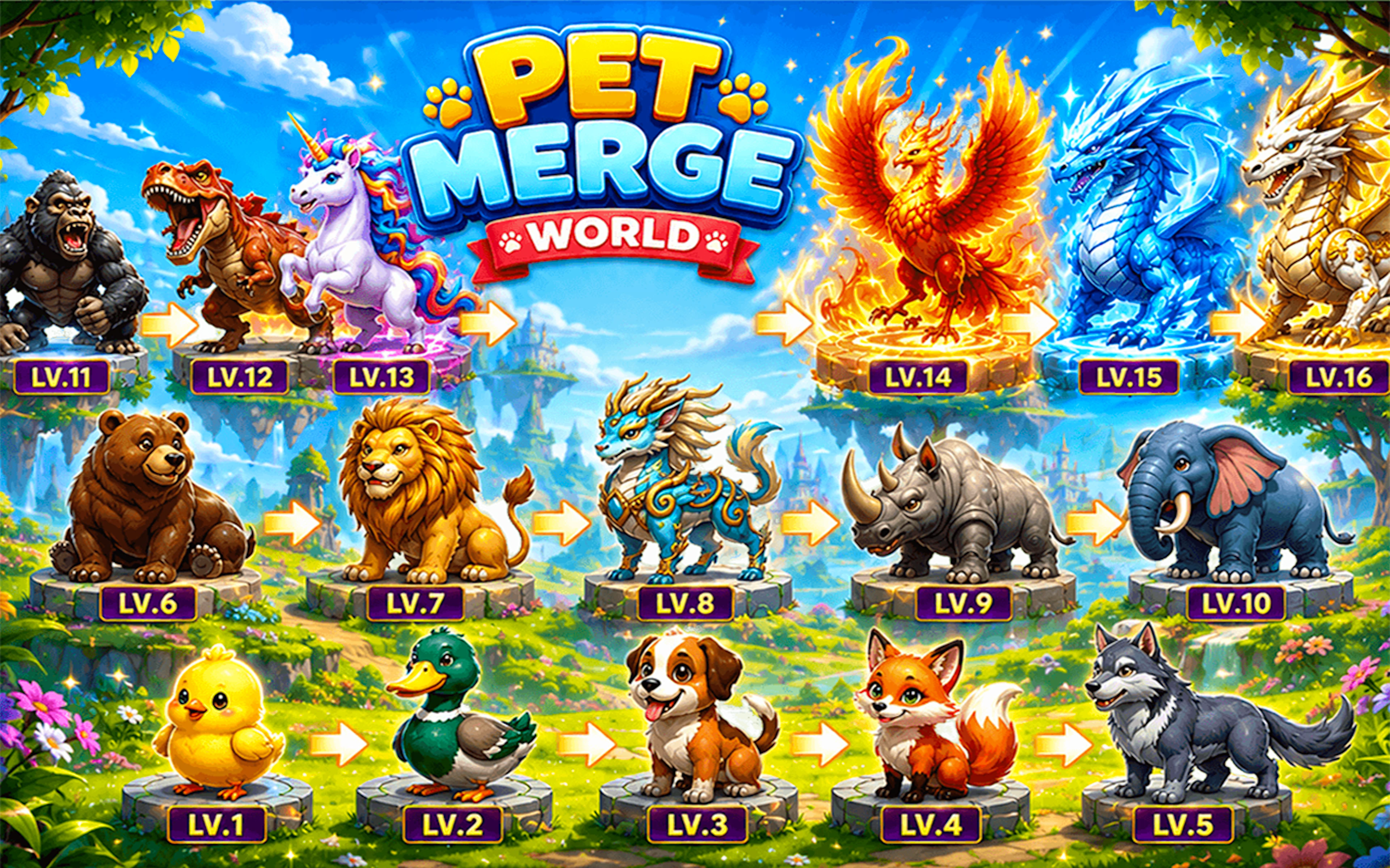 Pet Merge World