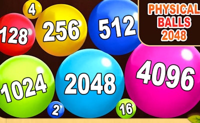 Physical Balls 2048 game