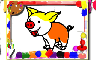 Pigs Coloring Book game cover