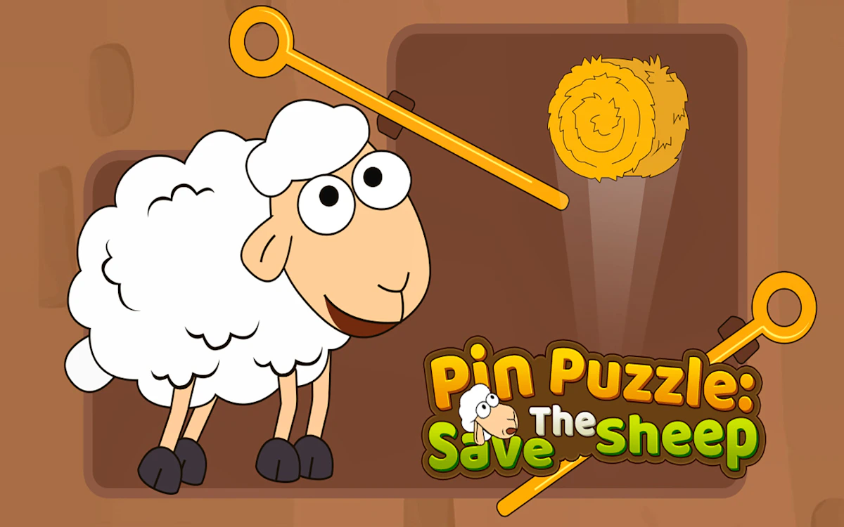 Play Pin Puzzle Save The Sheep — free online Brain game