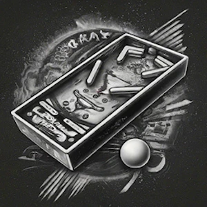 Pinball - Black N White Thumbnail