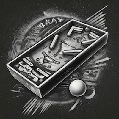Pinball - Black N White By Gamepix
