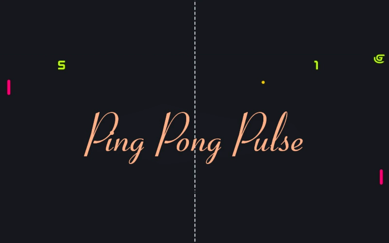 Ping Pong Pulse — free online two player game on Glaze Games