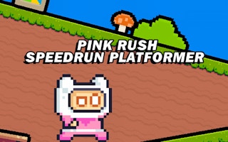 Pink Rush Speedrun Platformer game cover