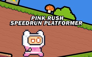 Pink Rush Speedrun Platformer game cover