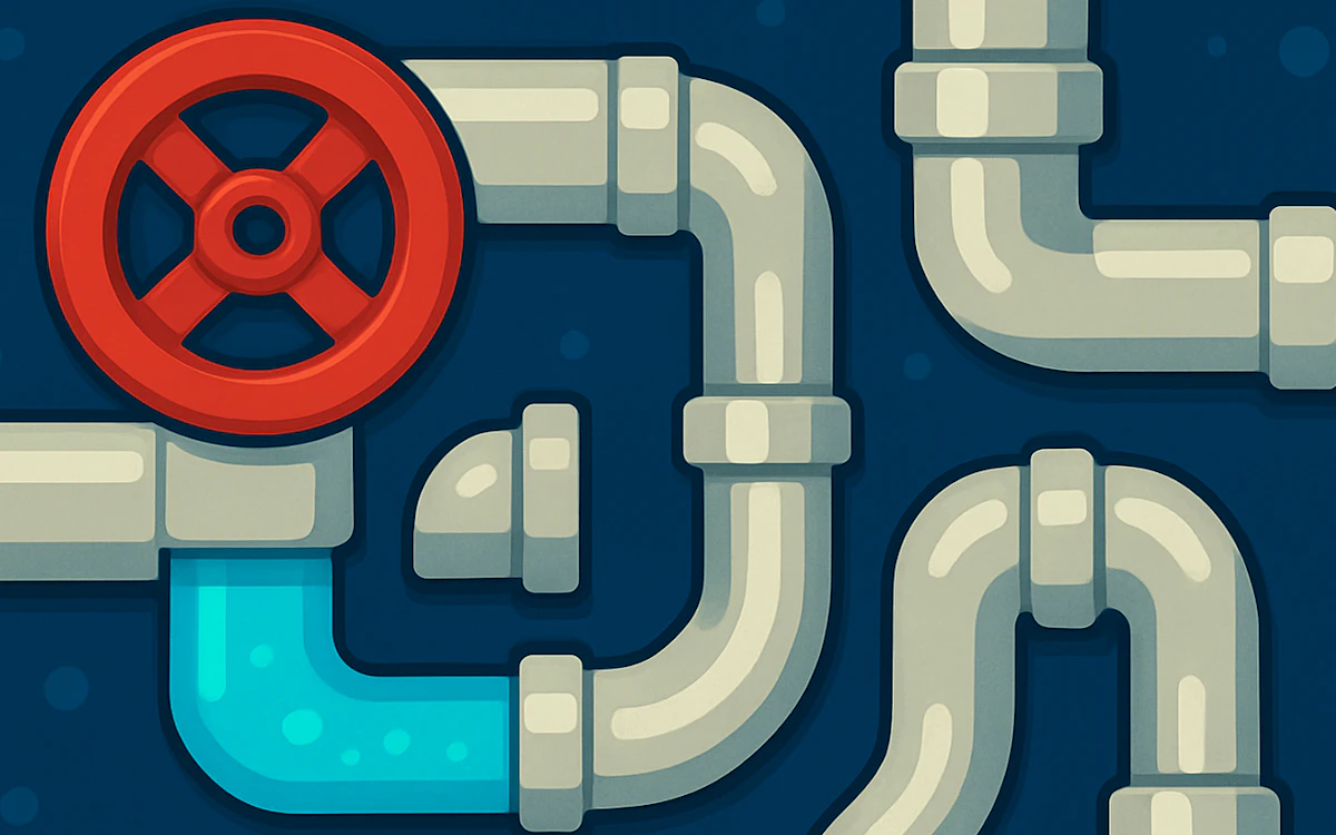 Play Pipes Flood Puzzle — free online Puzzle game