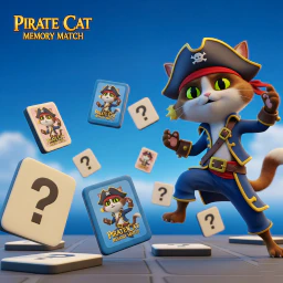 Pirate Cat Memory Match