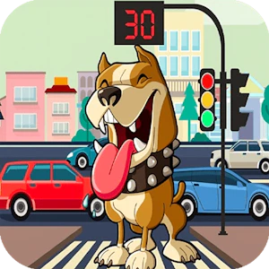 Pit Bull Avoid Traffic Thumbnail