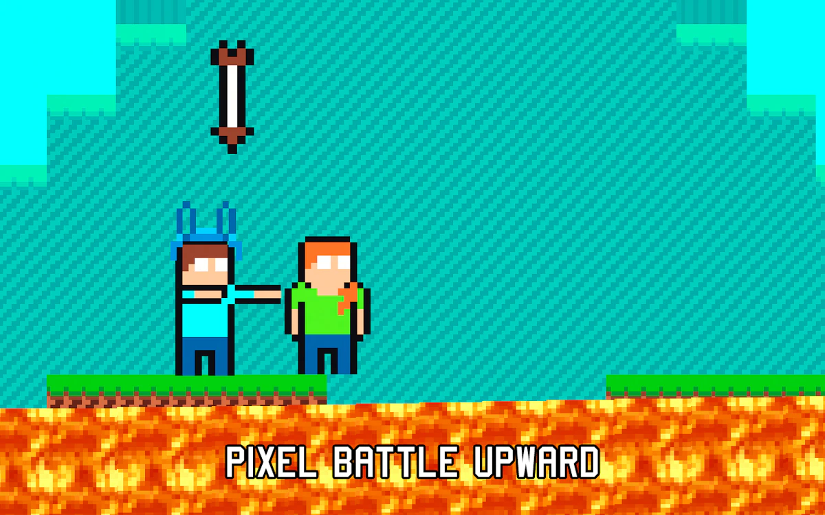 Play Pixel Battle Upward — free online Two Player game