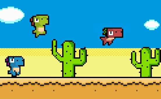 Pixel Dino Run 🕹️ Play Now on GamePix