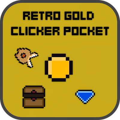 Retro Gold Clicker Pocket By Gamepix
