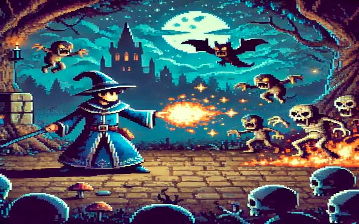 Play Pixel Wizard — free online Battle game