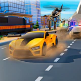 Police Car Chase ZigZag Escape 3D Driving Game