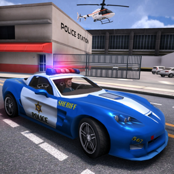 Flying Police Car Simulator 🕹️ Play Now on GamePix