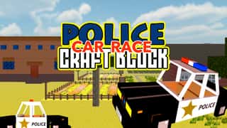 Police Craft Block Car Race