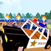 Police Craft Block Car Race banner