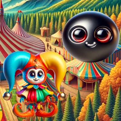 Pomni Circus Ball Toy Collector By Gamepix