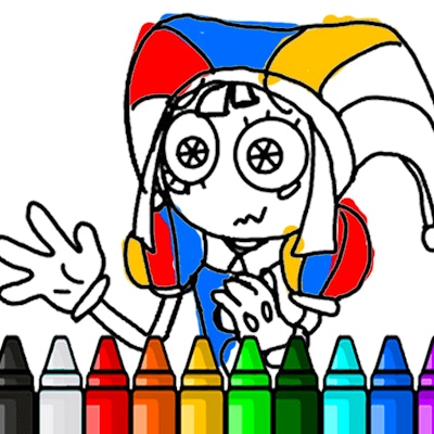 Pomni Coloring Book By Gamepix