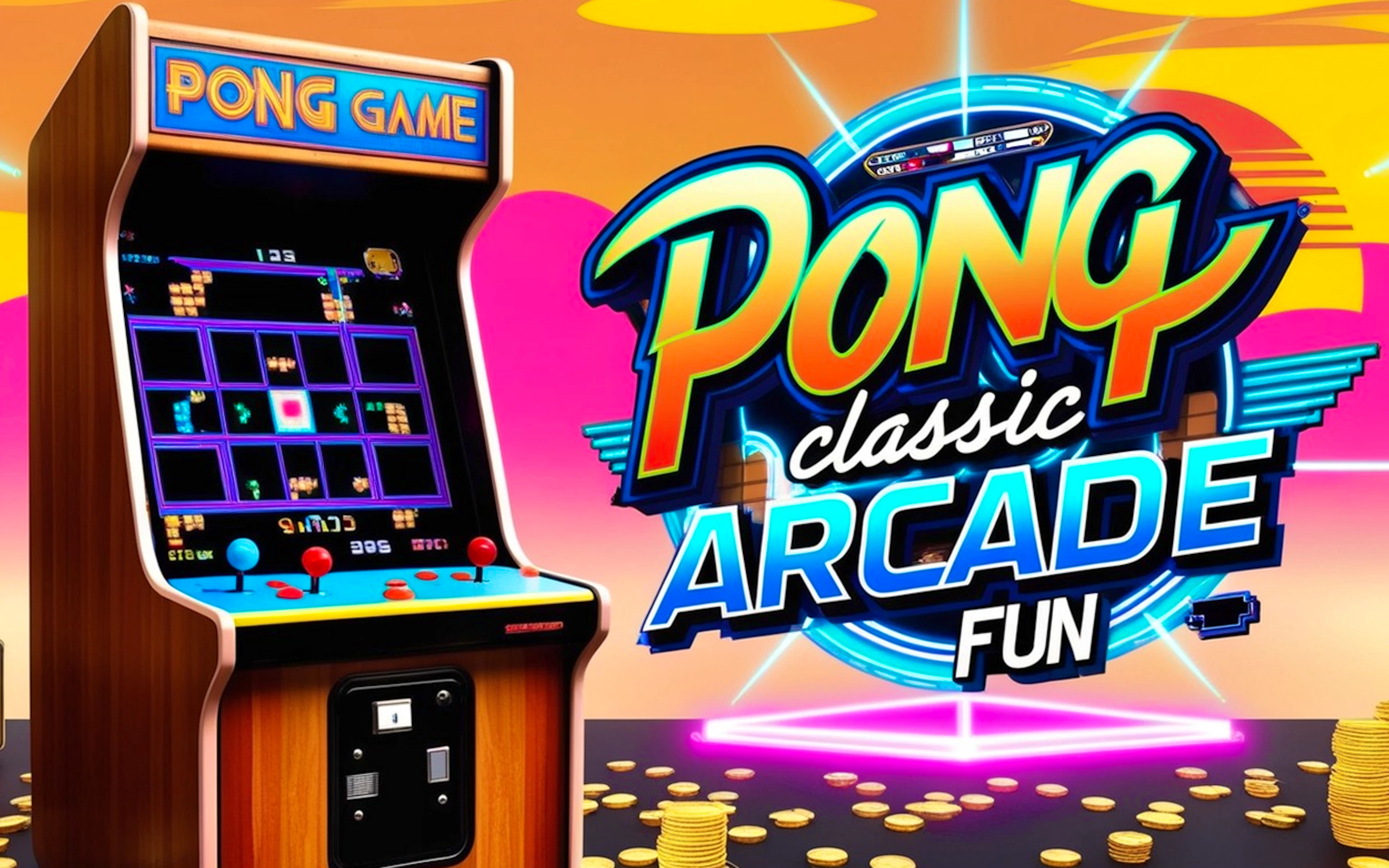 Pong Game Classic Arcade Fun!