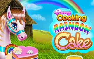 Pony Cooking Rainbow Cake game cover