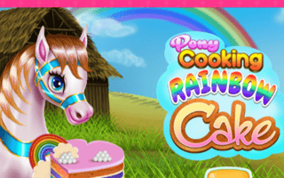 Pony Cooking Rainbow Cake game cover