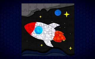 Pop It Rockets In Space Jigsaw game cover