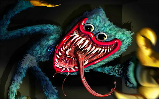 Poppy Huggy Horror Sliding