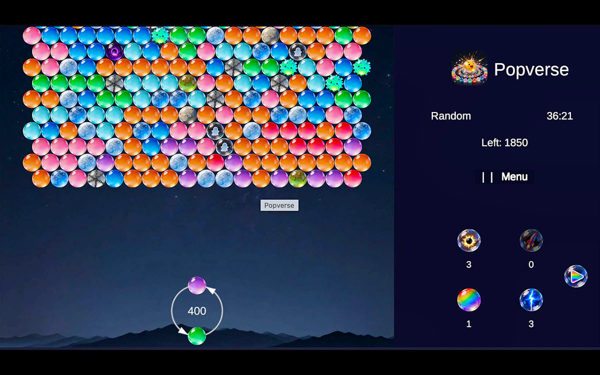 Play Popverse Bubble Shooter — free online Bubble Shooter game