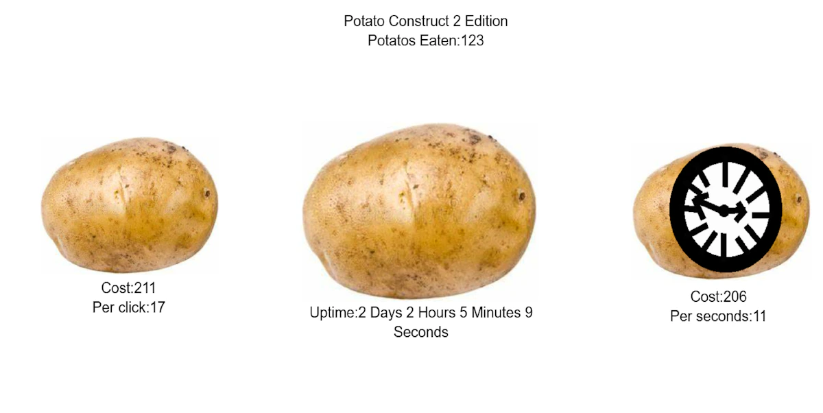 Play Potato Construct 2 Edition — free online Clicker game